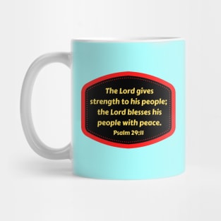 Bible Verse Psalms 29:11 Mug